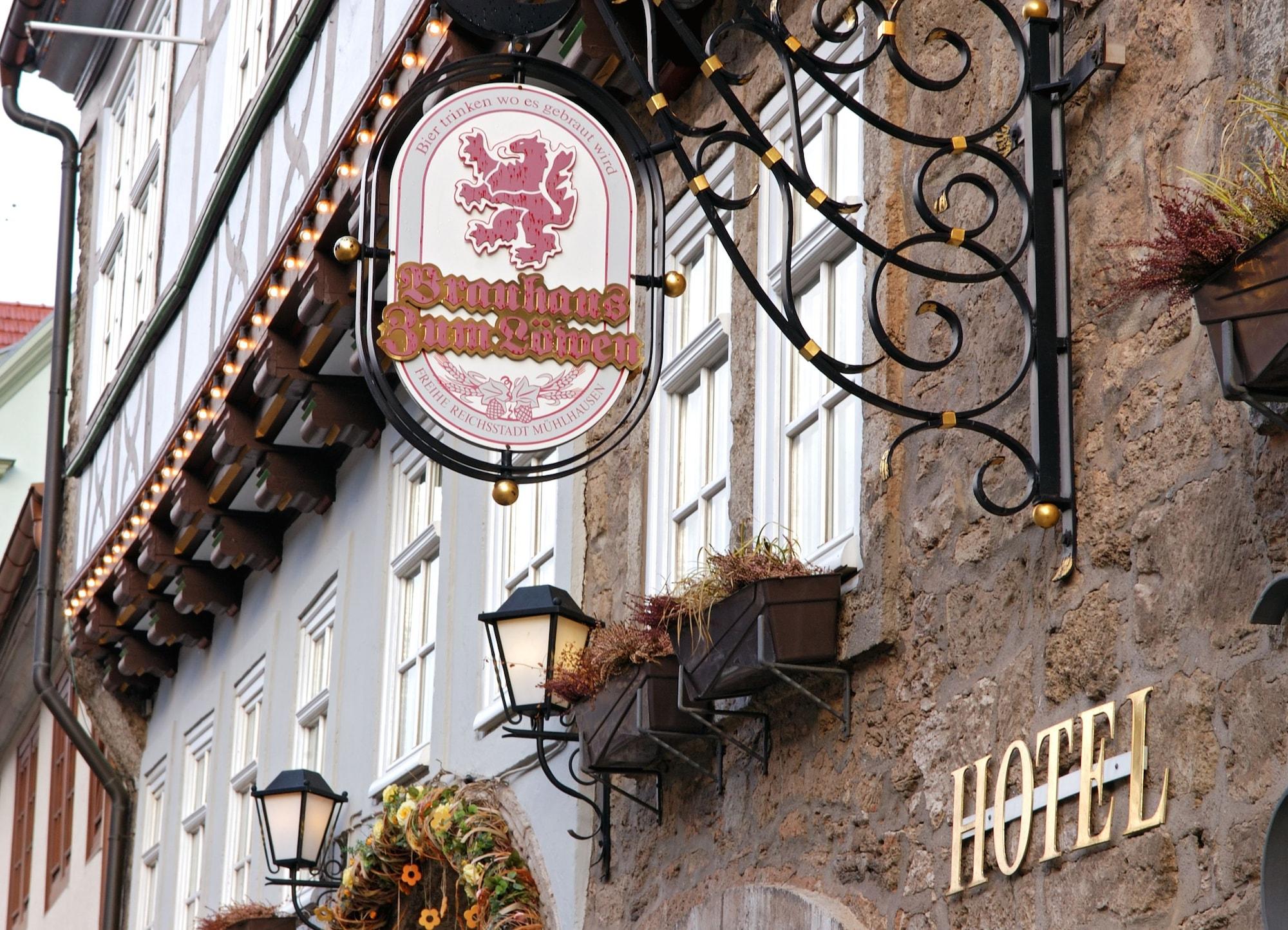 Готель Brauhaus Zum Loewen Мюльгаузен Екстер'єр фото